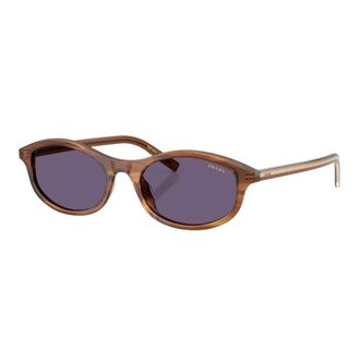Prada D17S Zonnebril - Dames - Accessoires - Bruin - Maat: 52 MM Polyamide