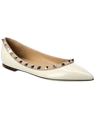 Valentino Rockstud Patent Flat