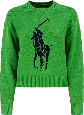Polo Ralph Lauren Big Pony Baumwollpullover mit Rundhalsausschnitt