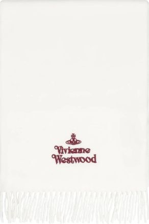 Vivienne Westwood Bufanda Bordada - Accessories - Mujer - Blanco - ONE SIZE