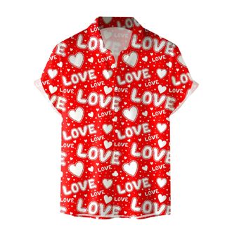 Generic Mens Fashion Casual Short Sleeve Shirt for Sports and Valentines Day Comfort Wear Designer T Shirts Men Mens Patterned Jumpers UK Ve Fancy Dress Cowbo