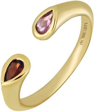 Bony Levy 14K Color 14K 0.46 Ct. Tw. 1 Garnet And 1 Pink Tourmaline Cuff Ring