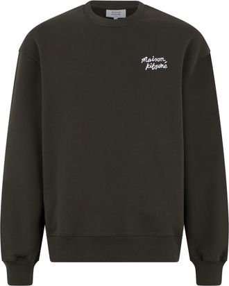 Maison Kitsun&eacute; Dark Grey Logo Sweatshirts