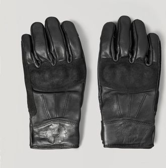Belstaff Clinch Motorcycle Glove Mens Calf Leather Black Size 2XL