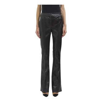 Elisabetta Franchi Pantalones con Textura de Escamas - Trousers - Mujer - Negro - M