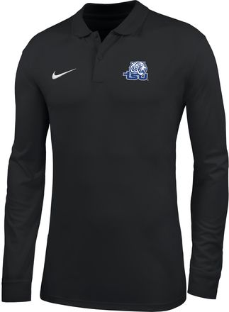 Nike Mens College (Tennessee State University) Dri-FIT Long-Sleeve Polo in Black | ZM04PYTESU26-BLK