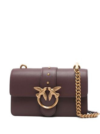 Pinko mini Love Birds shoulder bag - Brown