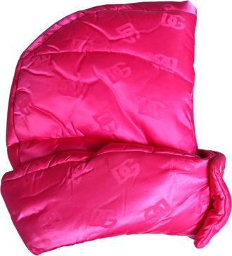 Dolce & Gabbana Men Pink Logo Print Whole Head Wrap Capello Mens Hat
