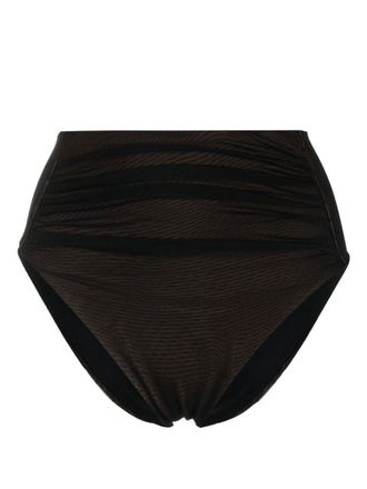 Self Portrait Slip bikini a vita alta - Nero