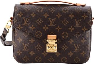 Louis Vuitton Brown Monogram Canvas Pochette Metis (Authentic Pre-Loved)