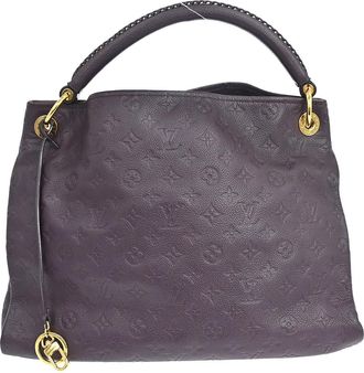 Louis Vuitton Artsy Leather Purple Leather Handbag (Pre-Owned)