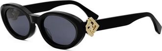Fendi FF Diamonds Sunglasses - female - Fendi - Sunglasses - Black - 53 MM - Accessories