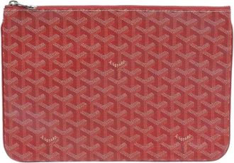 Goyard Pre-owned Clutches, female, Red, Size: ONE SIZE Pre-owned Sena MM Clutch