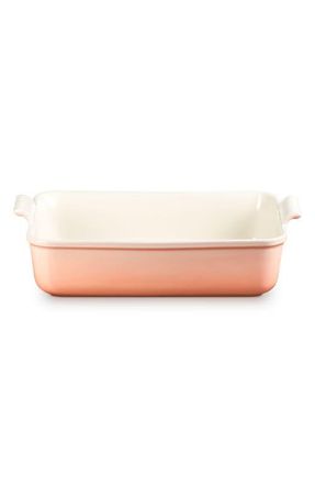 LE CREUSET Heritage Stoneware Deep Lasagna Dish in Peche at Nordstrom