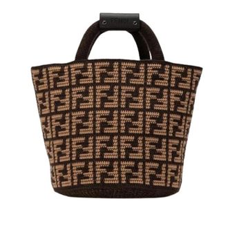 Fendi Pre-owned Gebreide Kasjmier Tote - Dames - Vintage Shopper - Bruin - ONE Size - Kasjmier - Vintage