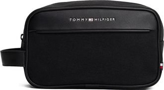 Tommy Hilfiger Toilettas met logo - Zwart
