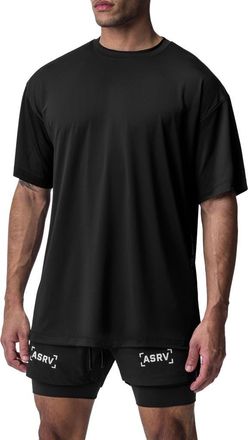 ASRV AeroSilver Oversize Tee in Black at Nordstrom, Size X-Large