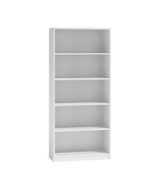 Hucoco Florencia Librer&iacute;a Moderna Con 5 Nichos Para Sal&oacute;n / Oficina / Dormitorio 30x80x182 Unidad De Almacenamiento Multifuncional Para Libros Decorativos