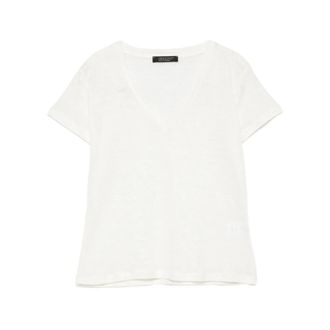 Aragona T-Shirts, female, White, Size: XS V-neck T-shirt