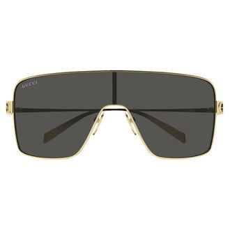 Gucci Sunglasses, female, Yellow, Size: ONE SIZE Shield Sunglasses