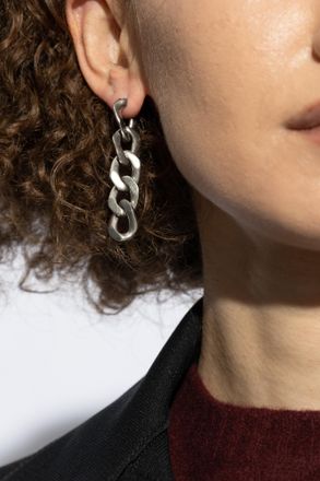 Maison Margiela Silver Earrings, Womens, Silver