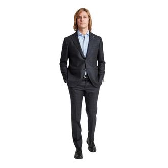 Luigi Bianchi Mantova Vestido Elegante - Suits - Hombre - Azul - 2XL