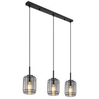 Globo Lighting L&aacute;mpara Colgante - Kammi - Negro - Metal - Gran L&aacute;mpara - Globo