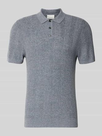 Profuomo Slim Fit Poloshirt mit Knopfleiste in Hellblau, Gr&ouml;&szlig;e XXL