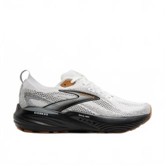 Brooks Mens Glycerin Gts 22 Shoe In White/grey/black