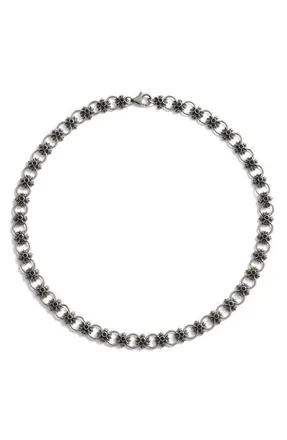 Awe Inspired Triple Moon Crest Necklace in Oxodized Sterling Silver at Nordstrom