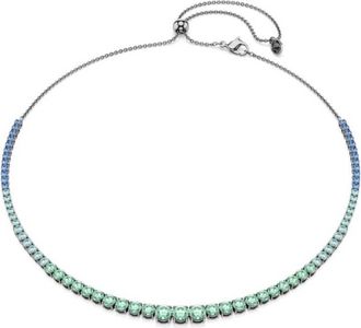 Swarovski Matrix Rhodium-Plated Crystal Necklace