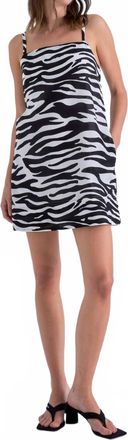 Pistola Denim Misa Silk Blend Mini Dress In Zebra