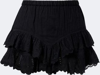 Isabel Marant Jocadia broderie anglaise cotton shorts
