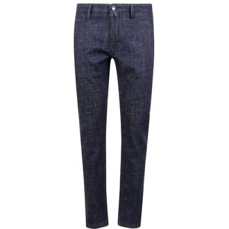 Jacob Cohen Slim-fit Trousers, male, Blue, W33, Blue Slim Fit Trousers Bobby