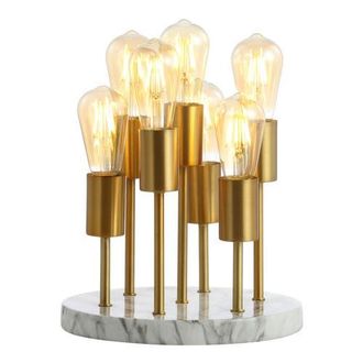 Jonathan Y Designs Pleiades Modern Metal/Resin LED Accent Lamp in Brass Gold at Nordstrom