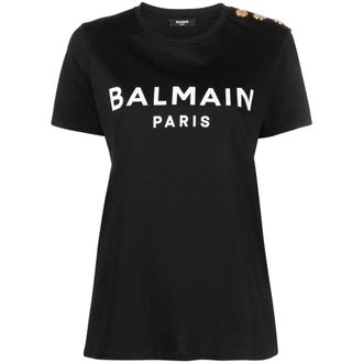 Balmain T Shirt Nero-Donna