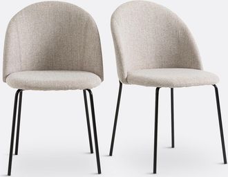 La Redoute Interieurs Set van 2 stoelen in m&ecirc;lee stof, Nordie