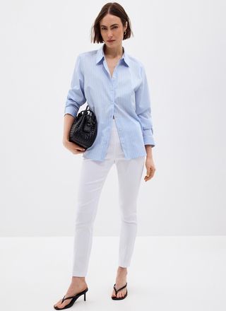 Contemporaine Womens Comfort-waist bengaline pant Fit: Slim leg, regular rise