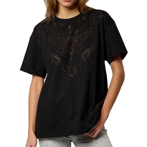 T-shirt Femme Kaporal Framboise Avec Détails Cloutés - Taille S - Occasion En Excellent état