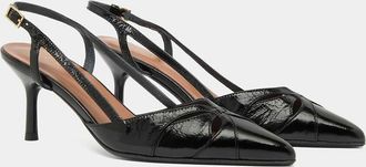 Jonak Leren slingback pumps, Damour