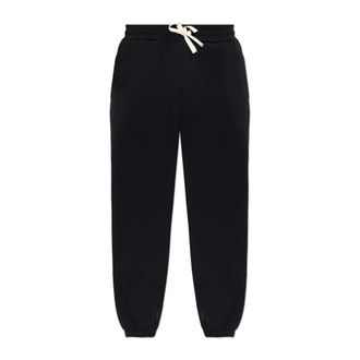 Jil Sander Sweatpants, male, Black, Size: XL Jogger Pants with Cuffed Ankles