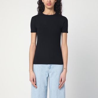 Calvin Klein Black ribbed T-shirt