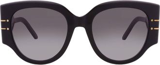 Dior DIORSIGNATURE R2I Smoke Gradient Butterfly Ladies Sunglasses CD40187I 01B 53