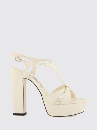 Jimmy Choo London Kesia Smooth Leather High Heel Platform Sandals