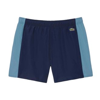 Lacoste Heren Kleurblok Zwemshorts (Marineblauw)