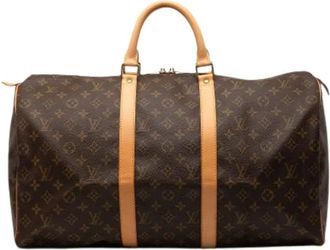 Louis Vuitton Pre-owned Weekend Bags, female, Brown, Size: ONE SIZE Pre-owned Keepall 50