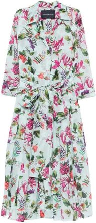 Samantha Sung Shirt Dresses, female, Multicolor, Size: XL Audrey Cotton Midi Dress