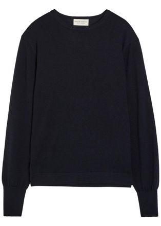 Officine G&eacute;n&eacute;rale Nina Merino Wool Jumper - Navy - XL