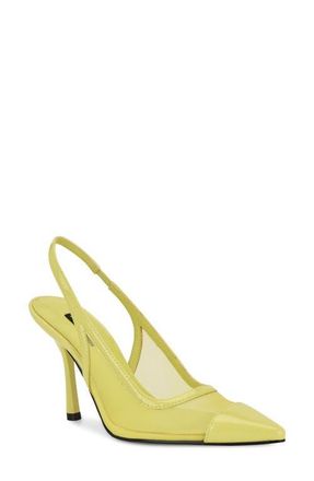 Nine West Jermain Slingback Pointed Toe Pump in Light Green at Nordstrom, Size 10.5
