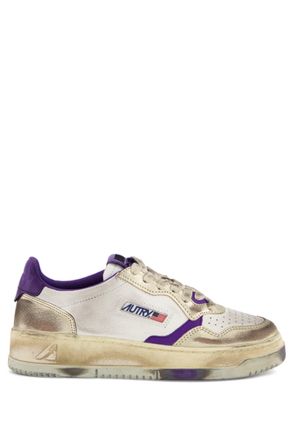 Autry Womens Super Vintage Leather Sneakers